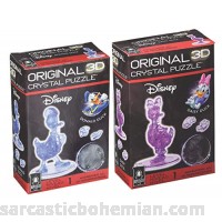 Bepuzzled Donald Duck and Daisy Duck Puzzle Bundle of Two 3D Crystal Puzzles B07NXVVTM9